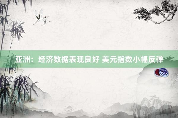 亚洲：经济数据表现良好 美元指数小幅反弹
