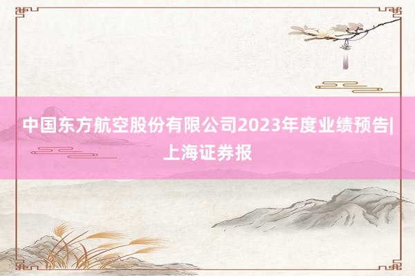 中国东方航空股份有限公司2023年度业绩预告|上海证券报