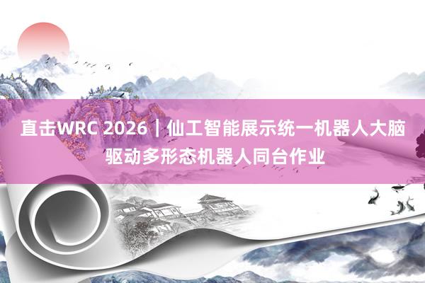 直击WRC 2026｜仙工智能展示统一机器人大脑 驱动多形态机器人同台作业
