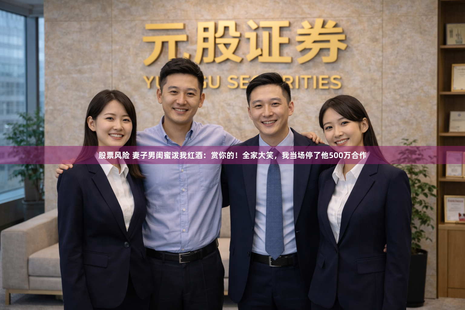 股票风险 妻子男闺蜜泼我红酒：赏你的！全家大笑，我当场停了他500万合作